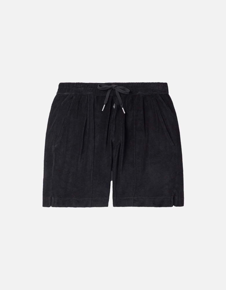 Luxury Towelling Shorts Black