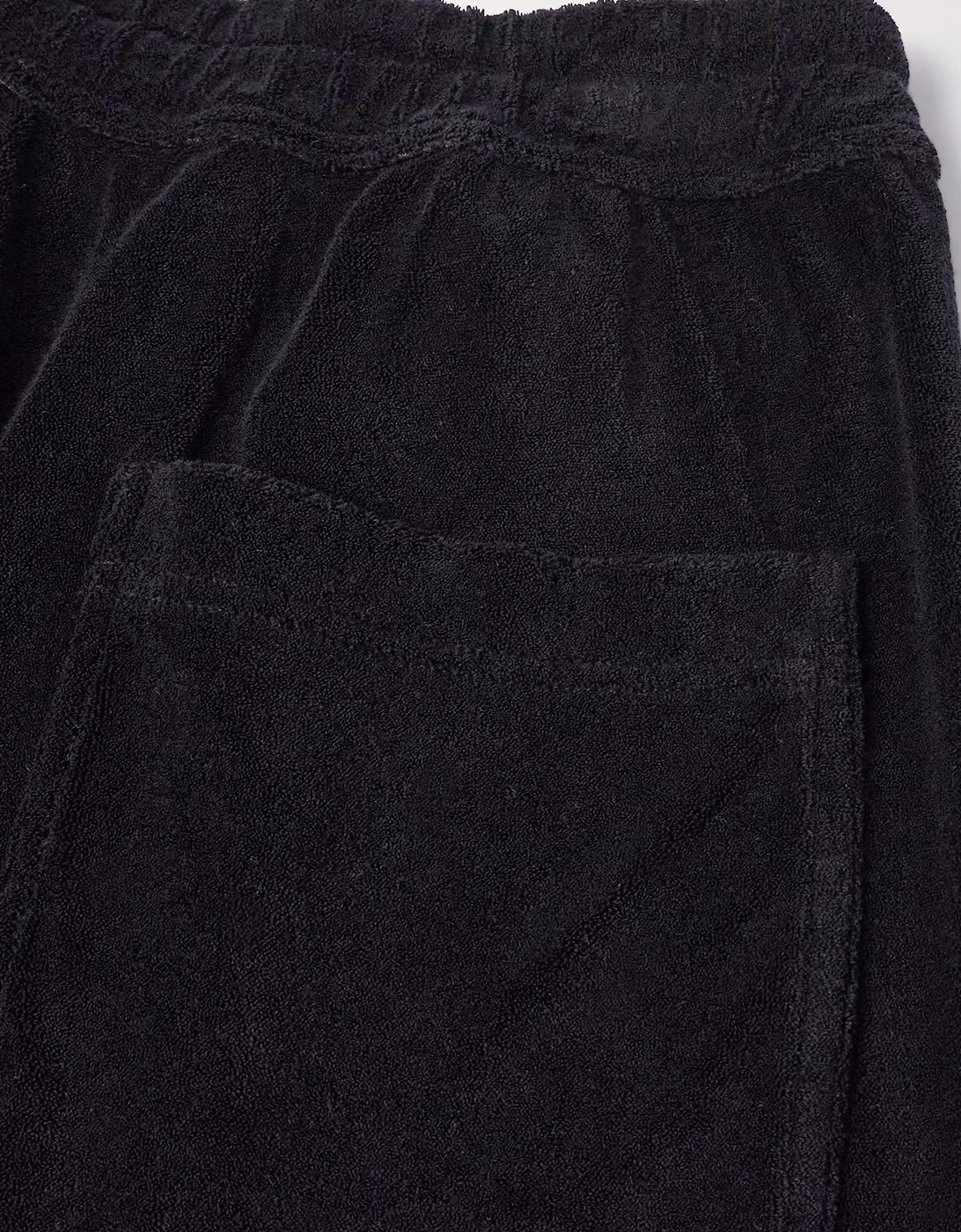 Luxury Towelling Shorts Black