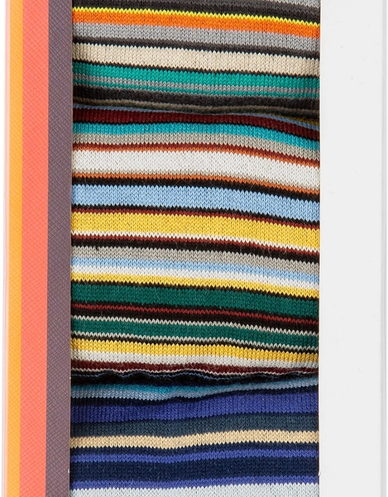 Signature Stripe Socks 3 Pack Multi Stripe