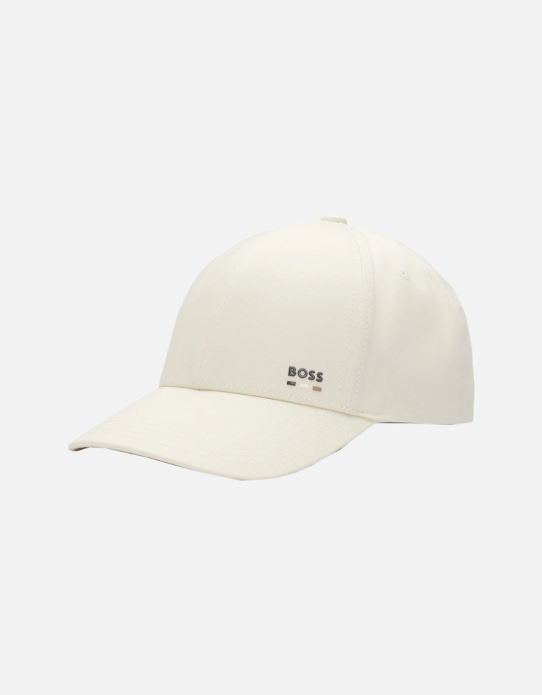 Boss Zed-stripe Baseball Cap Open White