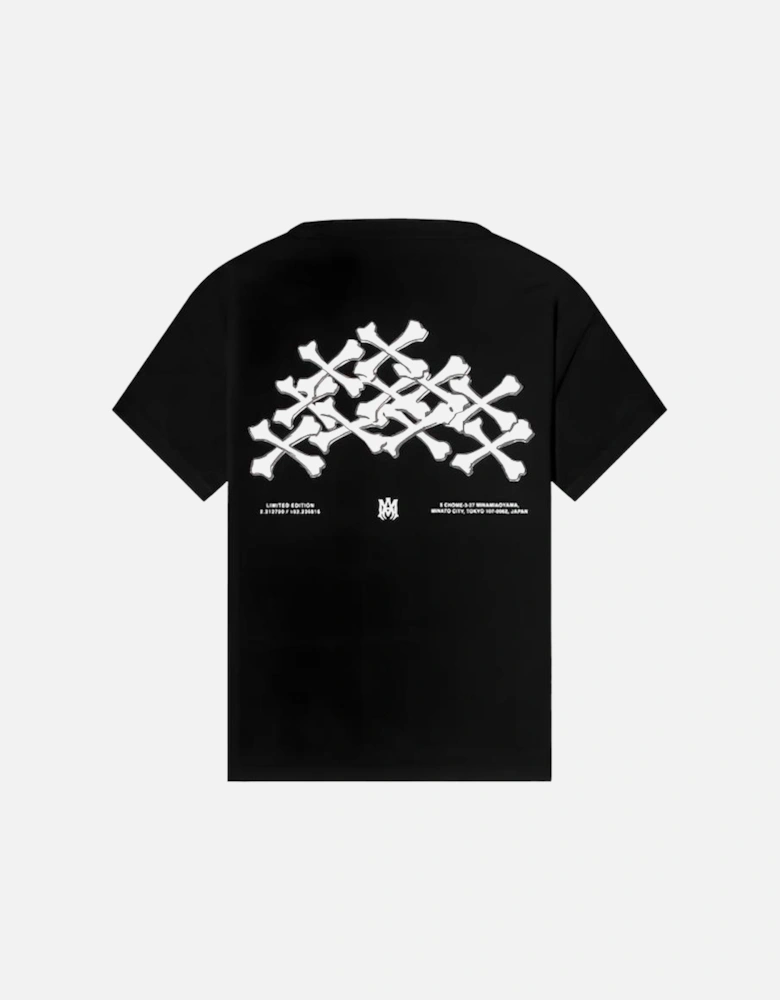 Exclusive Bones Printed T-Shirt in Black