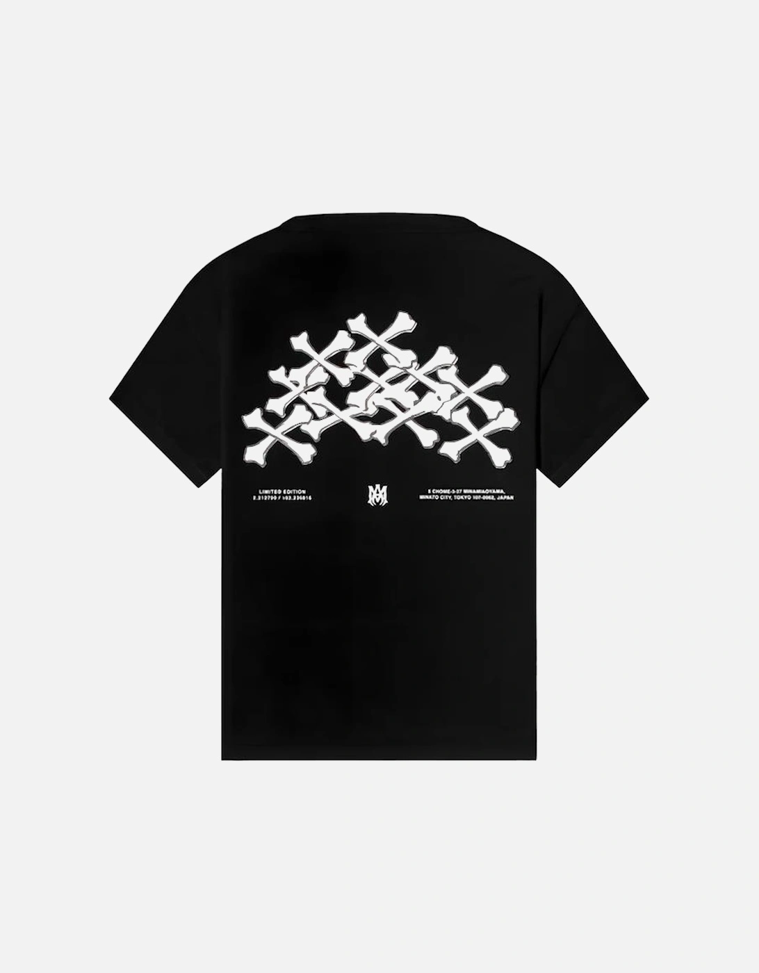 Exclusive Bones Printed T-Shirt in Black, 3 of 2