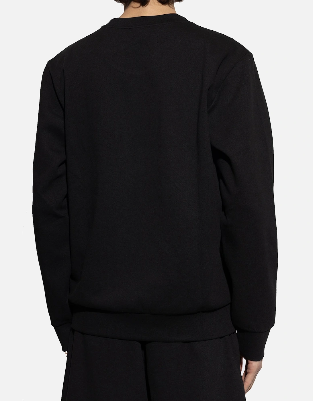 Embroidered Logo Lounge Sweatshirt Black