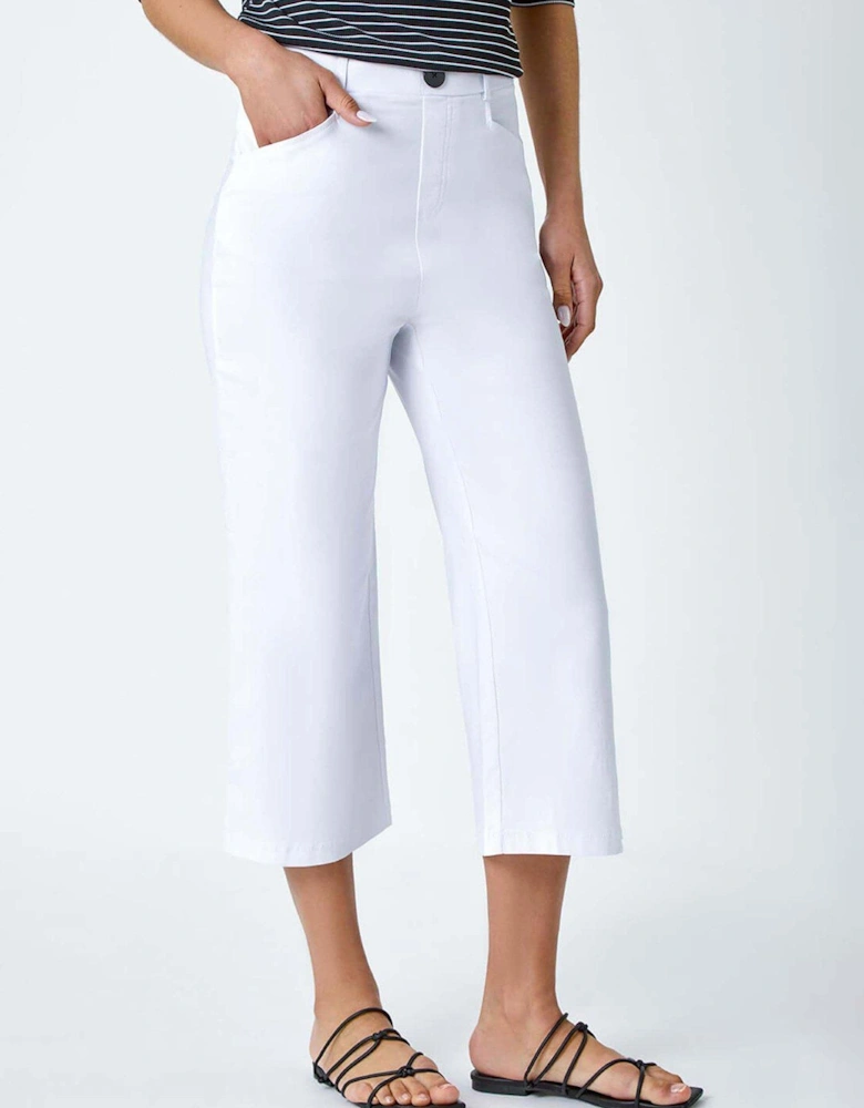 Cropped Stretch Culotte