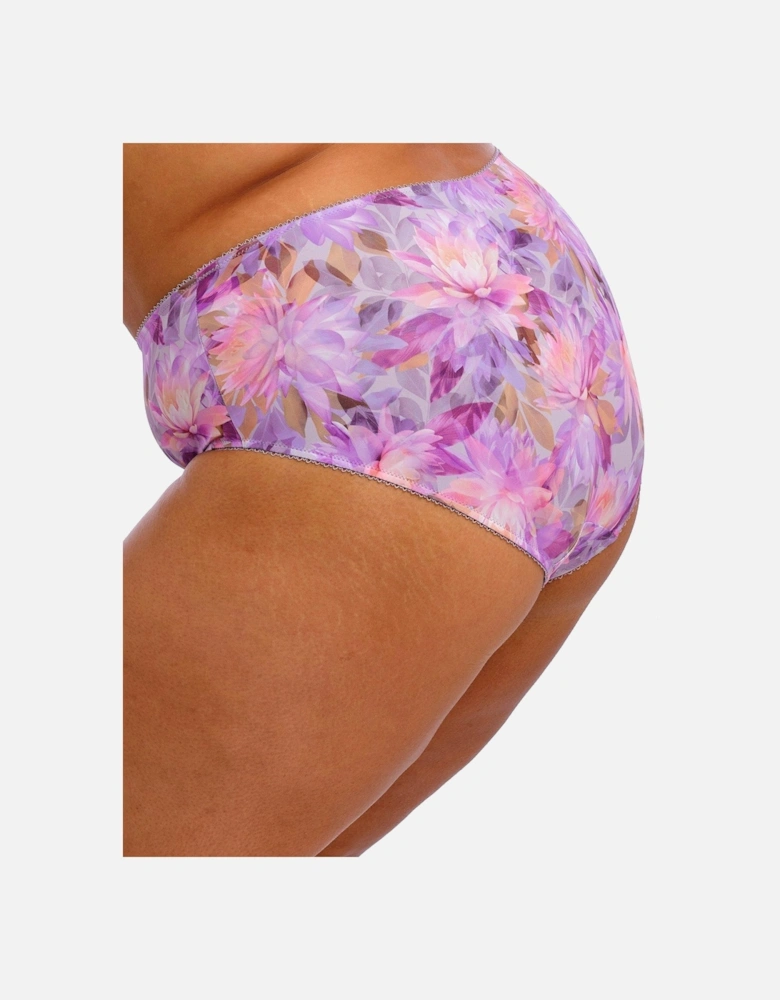 Kayla Print Full Brief - Purple