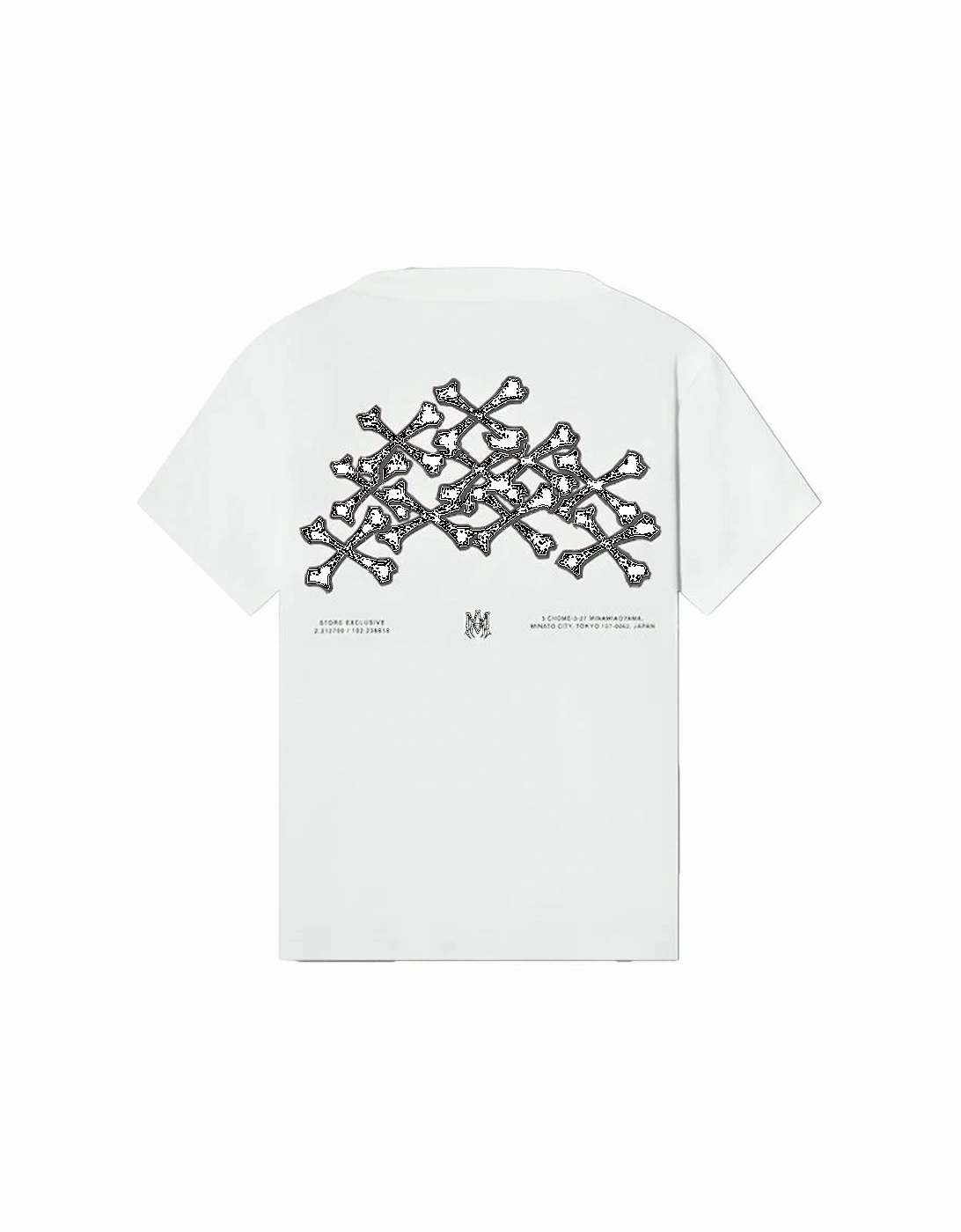 Exclusive Bones Printed T-Shirt in White, 3 of 2