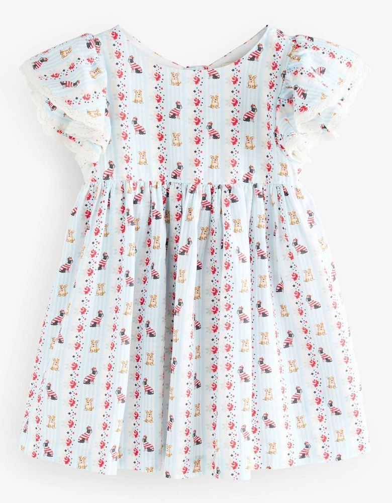 Corgi Print Dress