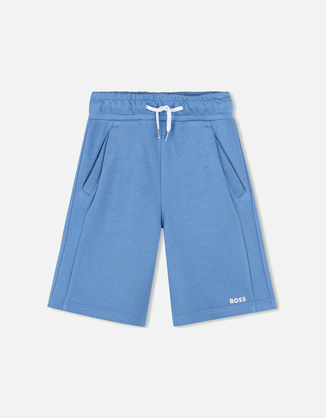 BOSS BOYS BLUE JERSEY SHORTS J51993