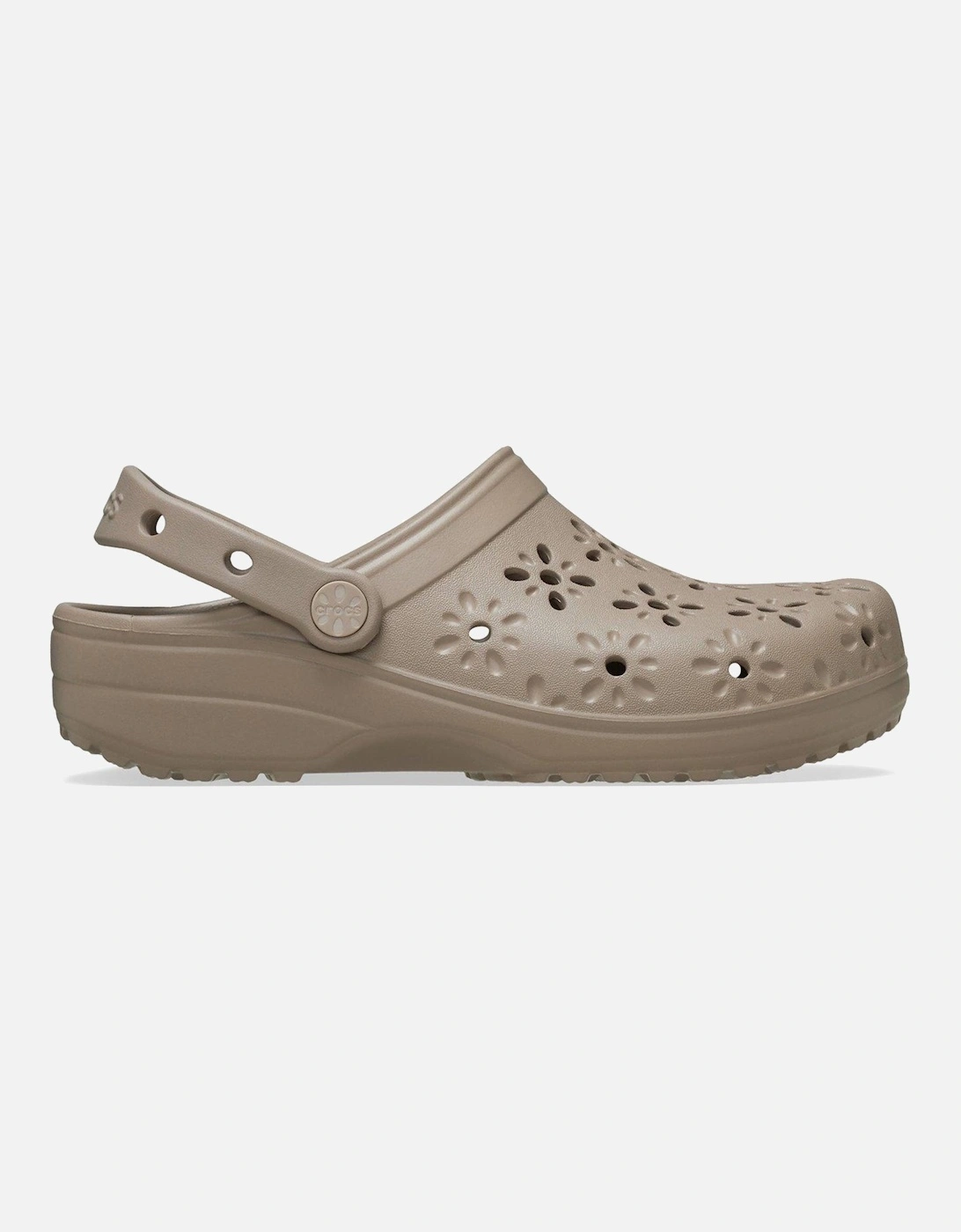 Classic Floral Cut Out Clog - Taupe, 2 of 1