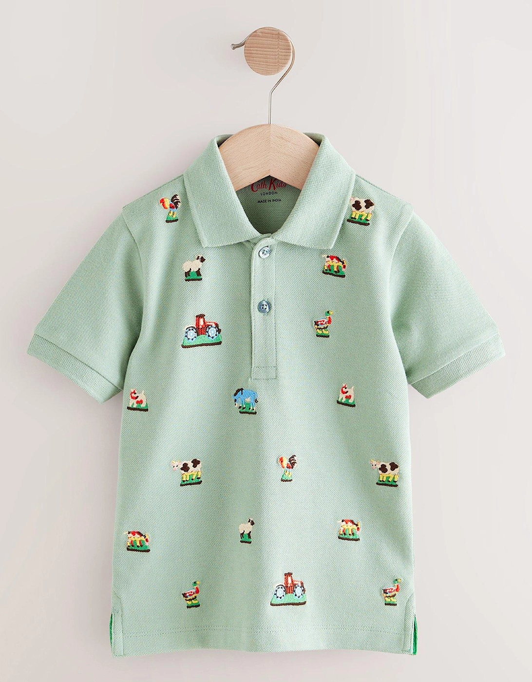 Farmyard Polo Top - Green, 2 of 1