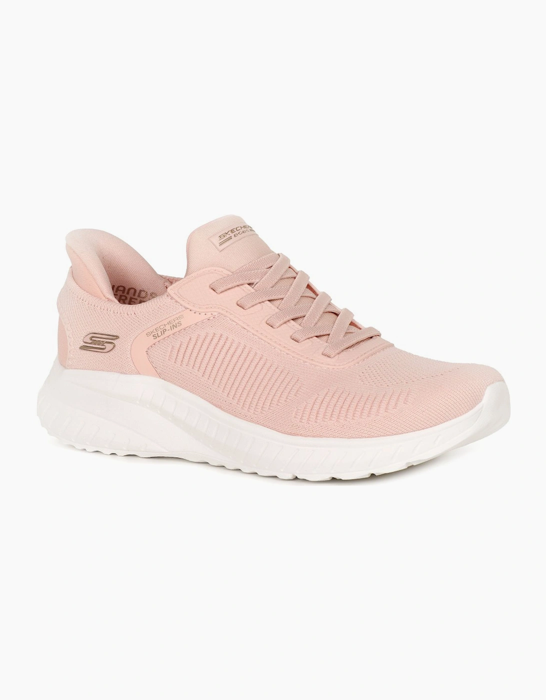 Skechers Women's Pink Bobs Squad Chaos Slip In Trainers - Size: 7