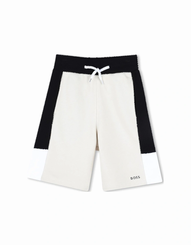 BOSS BOYS SAND JERSEY SHORTS J51991