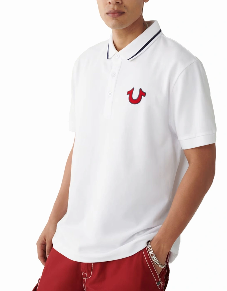 Mens Polo Shirt Regular Fit Signature Horseshoe Pique Polo Shirts