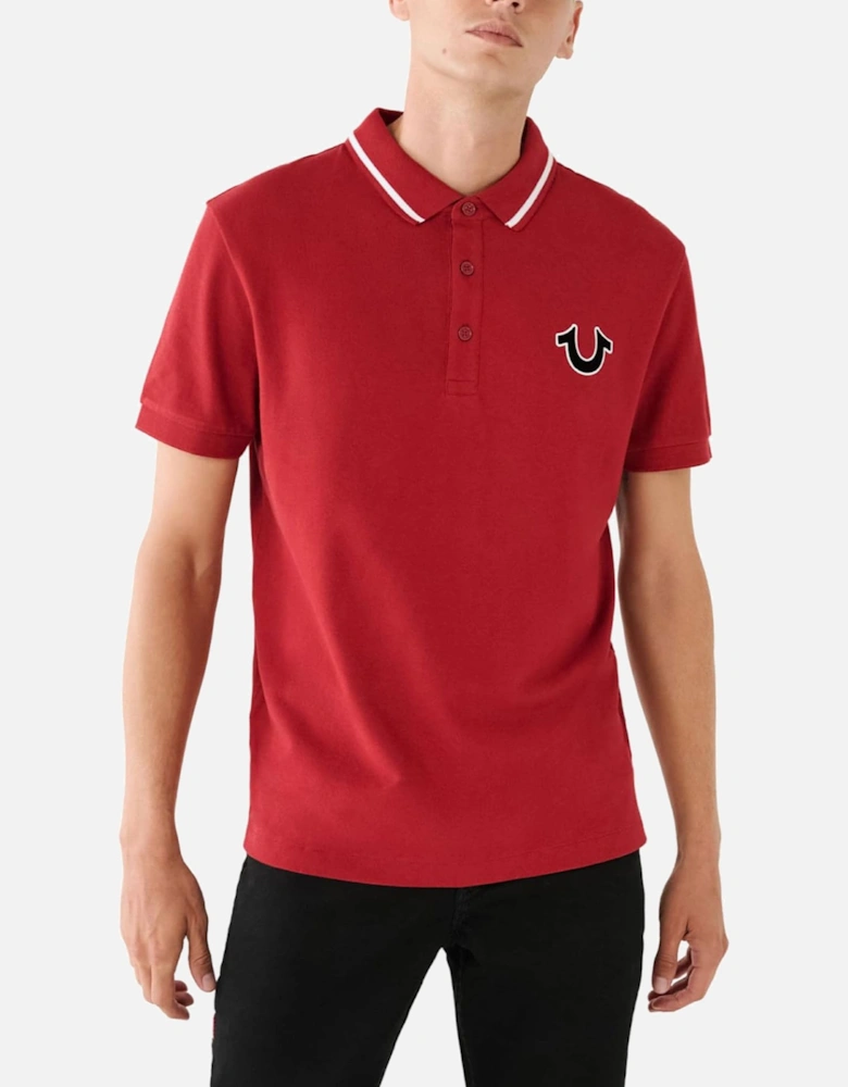 Mens Polo Shirt Regular Fit Signature Horseshoe Pique Polo Shirts