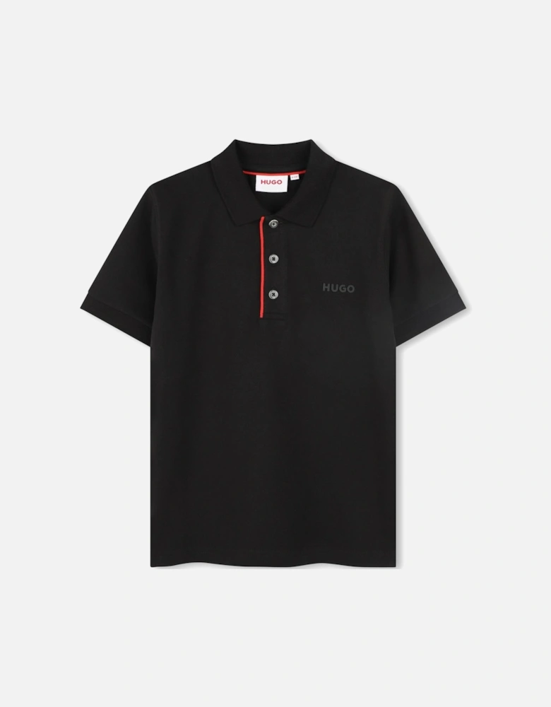 HUGO BLACK POLO SHIRT G00344