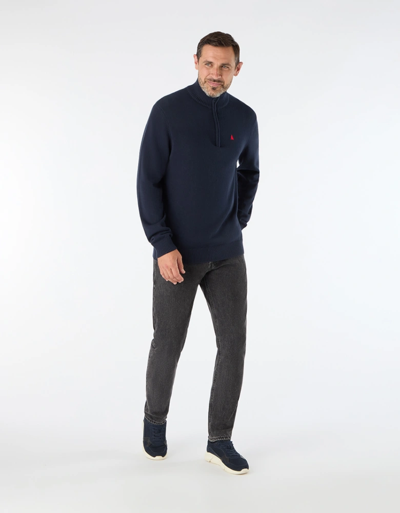 Men's Original 1/4 Zip Neck Knit Navy