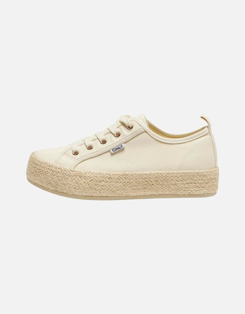 Women's Lida 1 Lace Up Espadrille Sneaker Creme