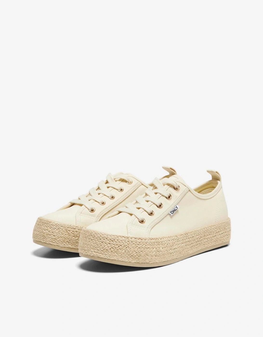 Women's Lida 1 Lace Up Espadrille Sneaker Creme, 5 of 4