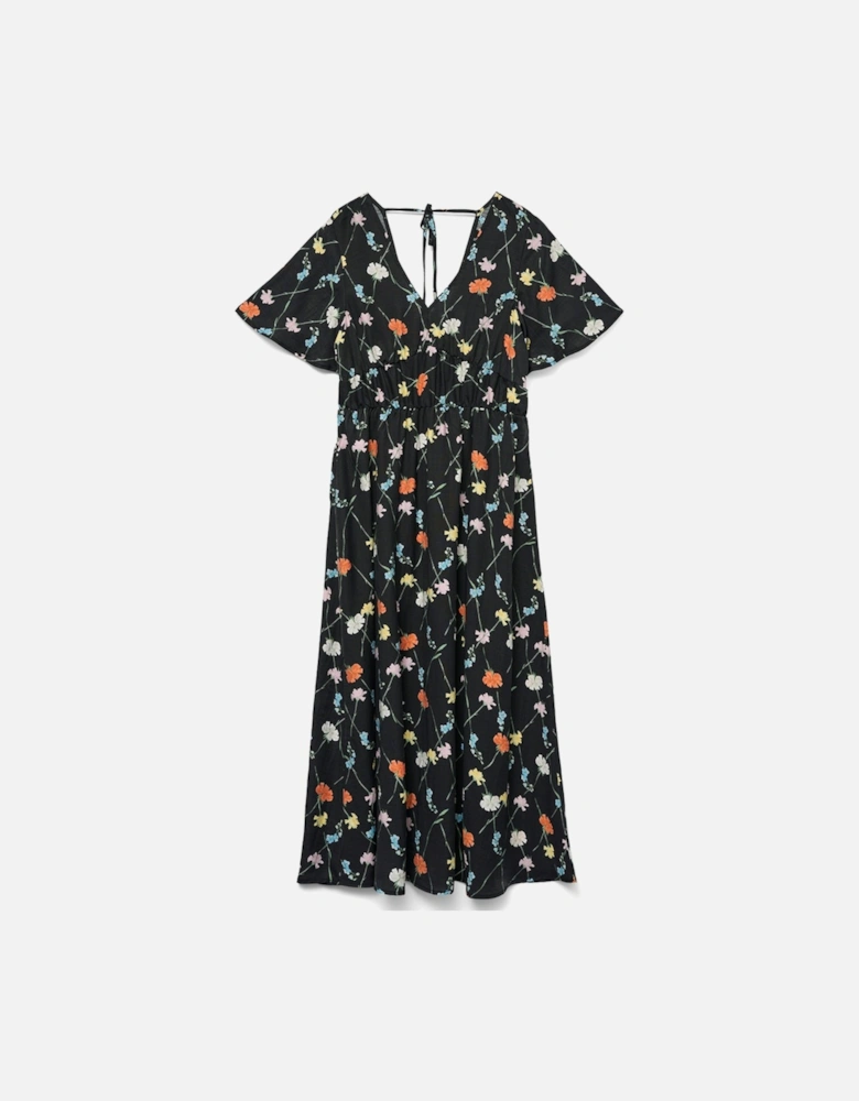 Flora Olga Short Sleeve 7/8 Dress Black