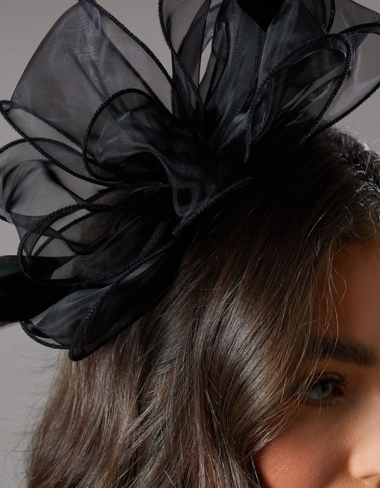 Organza Loop And Feather Headband