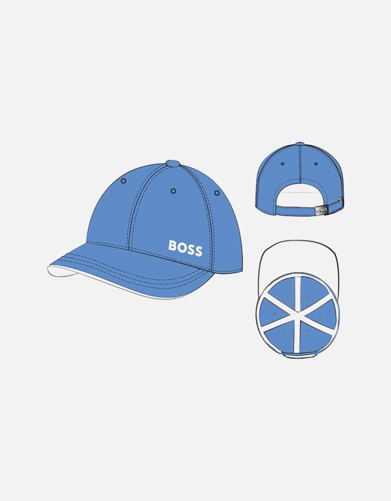 BOSS BOYS MID BLUE BASEBALL CAP J51682