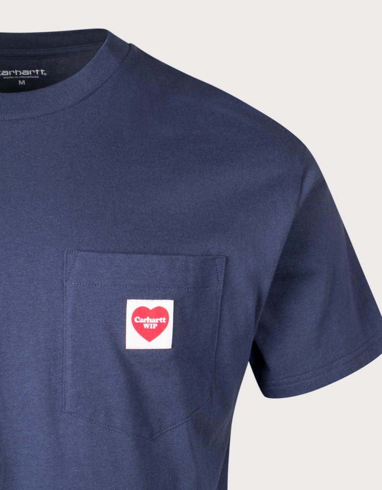 Relaxed Fit Pocket Heart T-Shirt