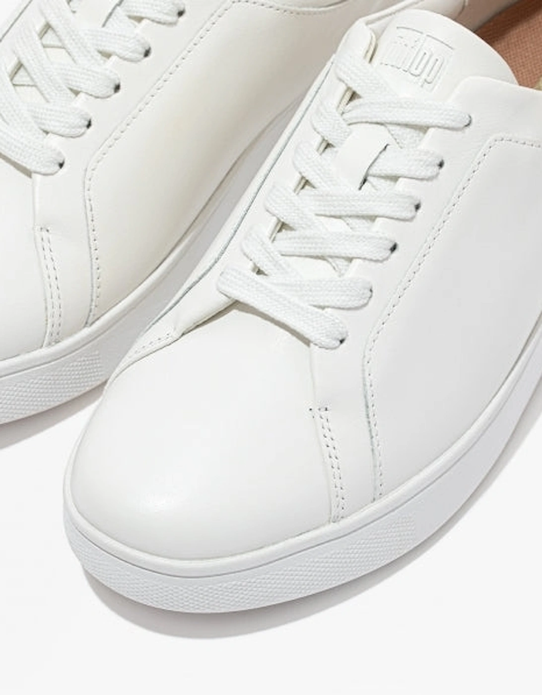 RALLY Womens Leather Trainers Urban White