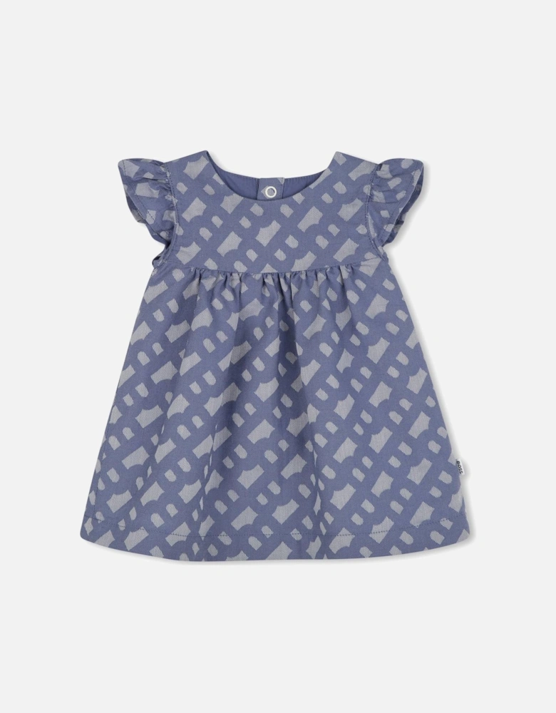 BOSS BABY GIRL BLUE DRESS J52224