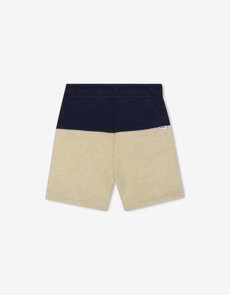 BOSS BABY/TODDLER NAVY JERSEY SHORTS J52085