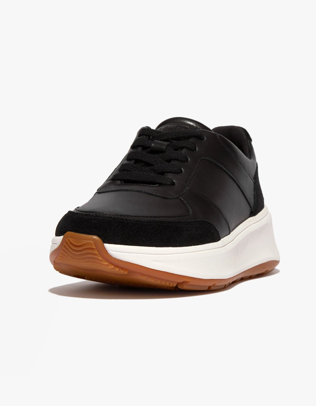 F-MODE Womens Flatform Trainers Black