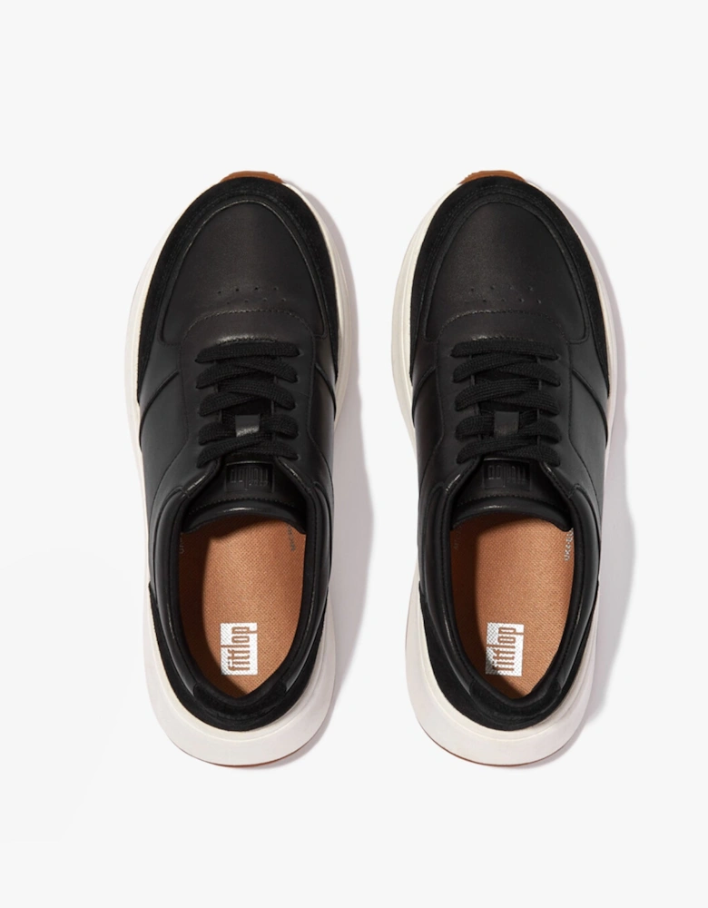 F-MODE Womens Flatform Trainers Black