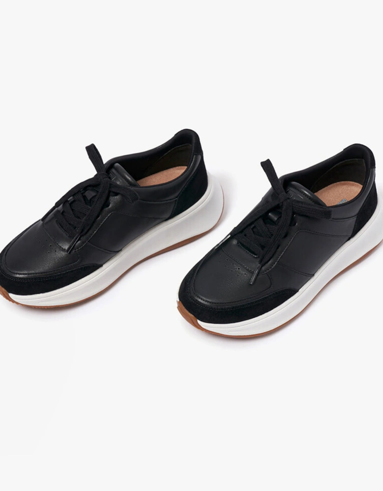 F-MODE Womens Flatform Trainers Black