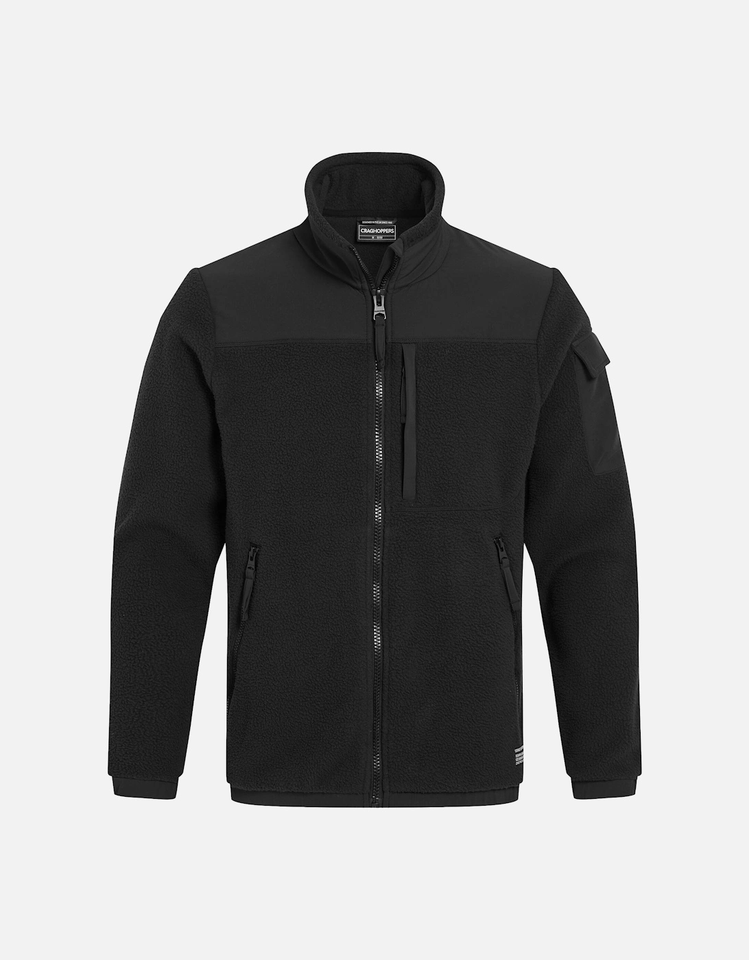 Mens Contrast Detail Insulated Fleece Jacket, 5 of 4