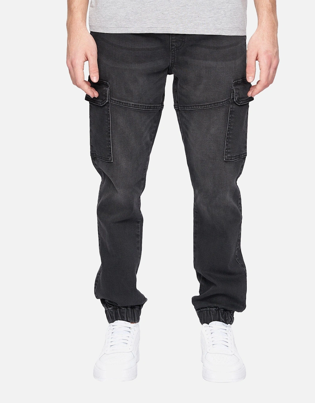 Mens Malimore Cuffed Ankle Cargo Jeans, 4 of 3