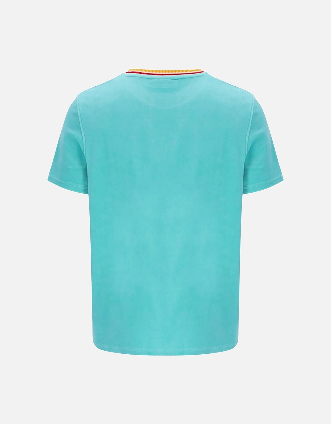 Slice Velour T-Shirt Pool Blue