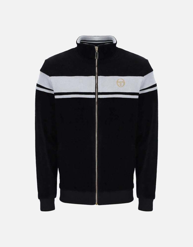 Damarindo Velour Track Top Jacket Black