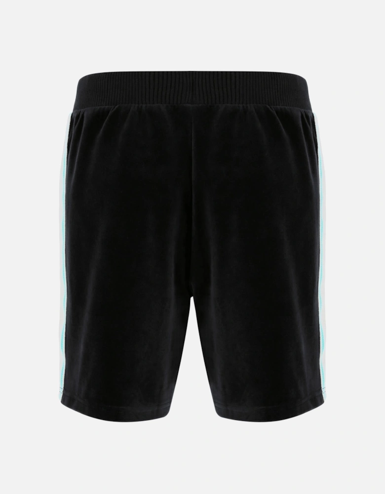 Slice Velour Shorts Black