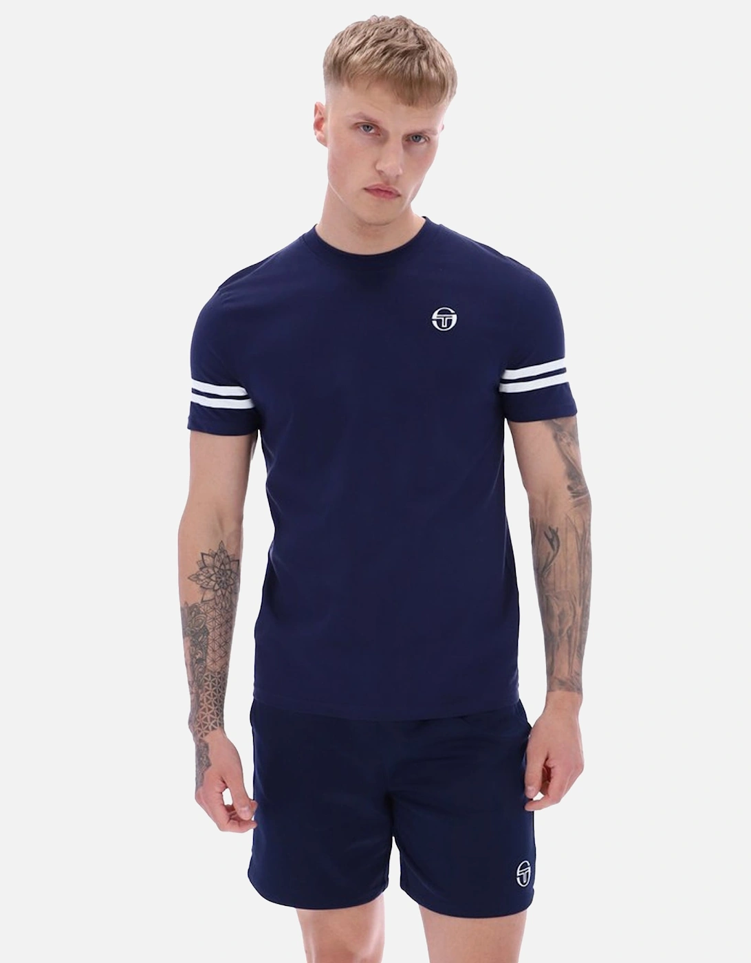 Grello T-Shirt Maritime Blue/White