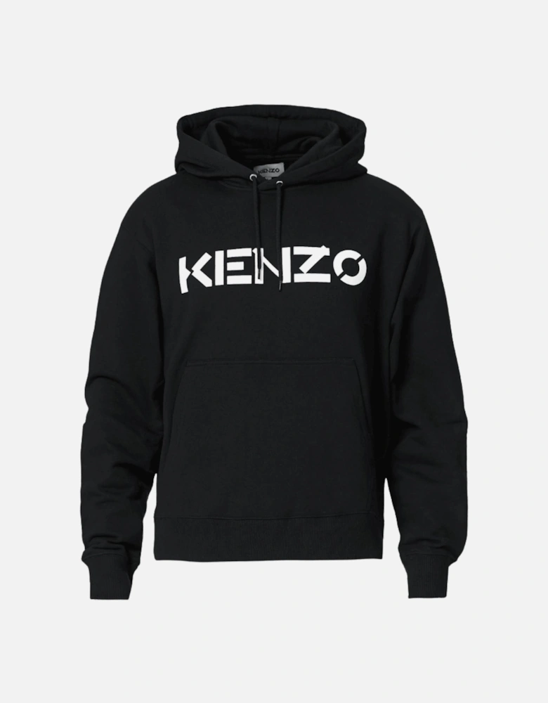 Printed Hoodie - Black