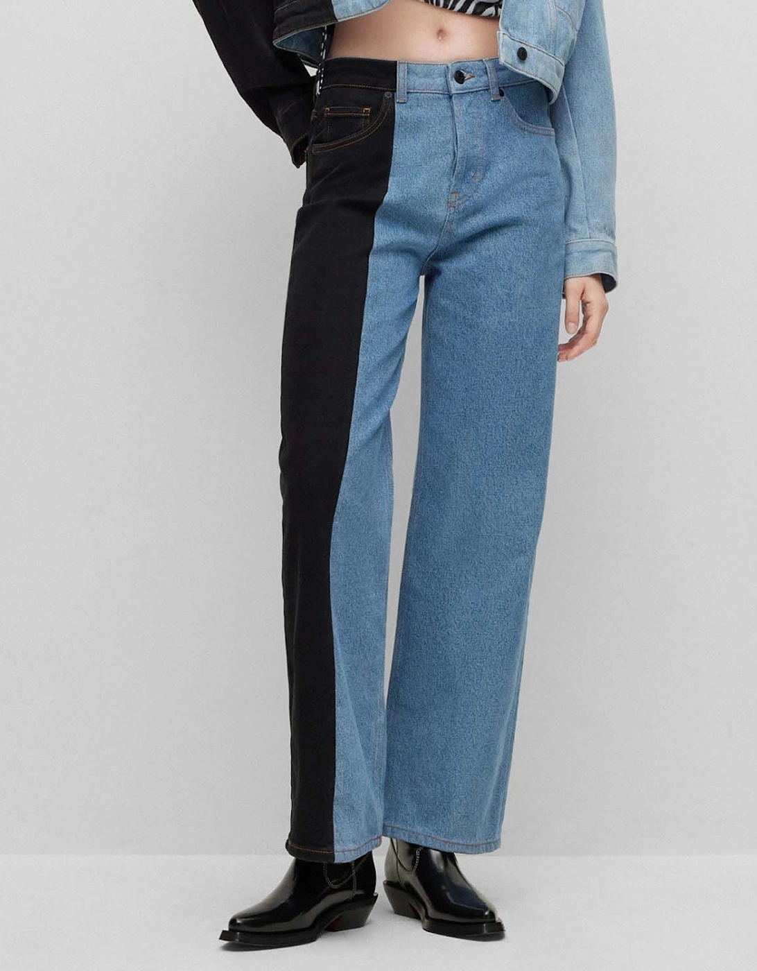 Hugo Boss Women's 937 Modern-Fit Jeans - Blue/Green - Size: 12/32in