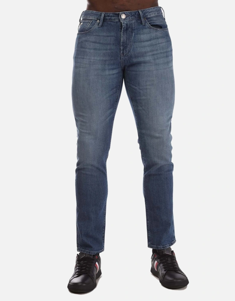 J06 Slim-Fit Twill Melange Jeans