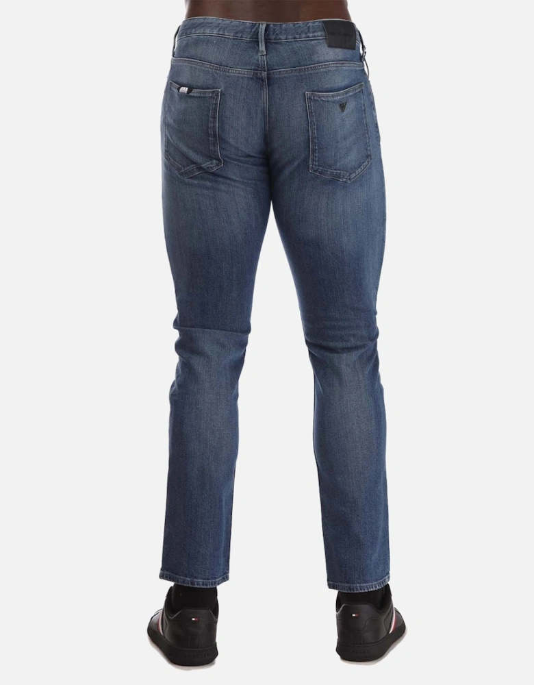 J06 Slim-Fit Twill Melange Jeans