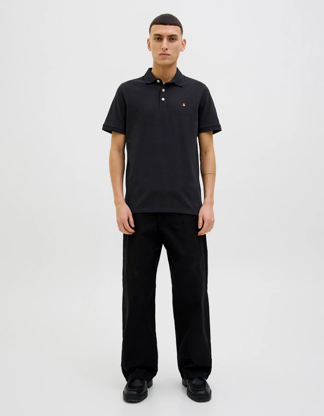 Essentials Paulos Short Sleeve Polo Black Classic