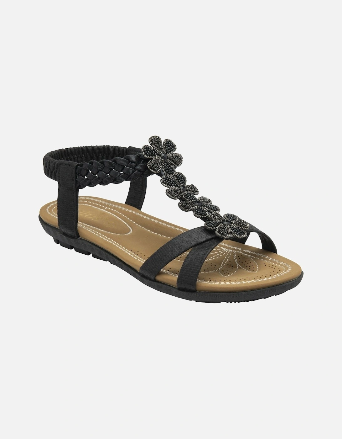 Lotus Women's Cassia Womens Sandals - Black - Size: 8
