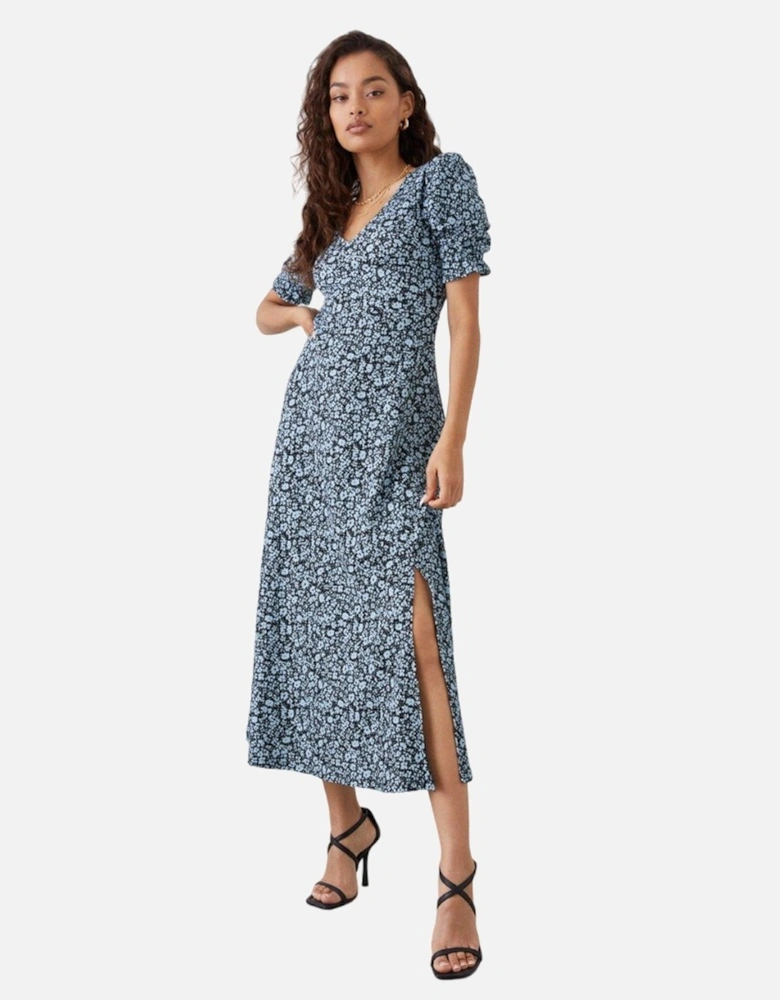 Womens/Ladies Floral Petite Midi Dress