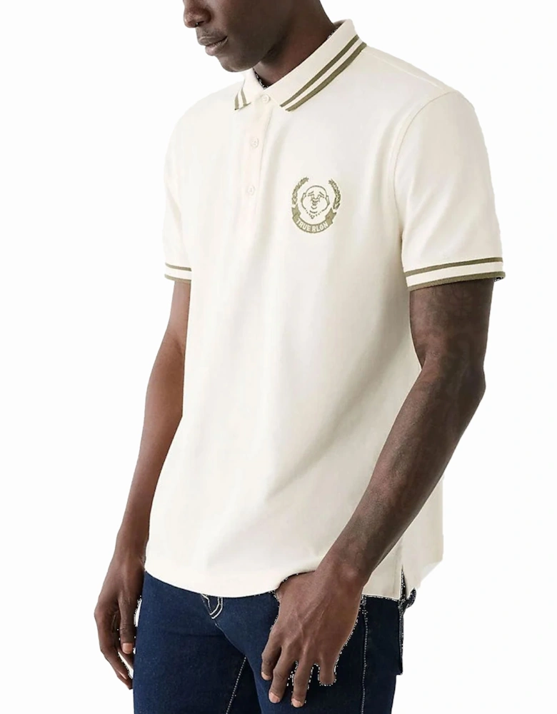 Mens Polo Shirt Relaxed Fit Laurel Buddah Face Pique Polo Shirts