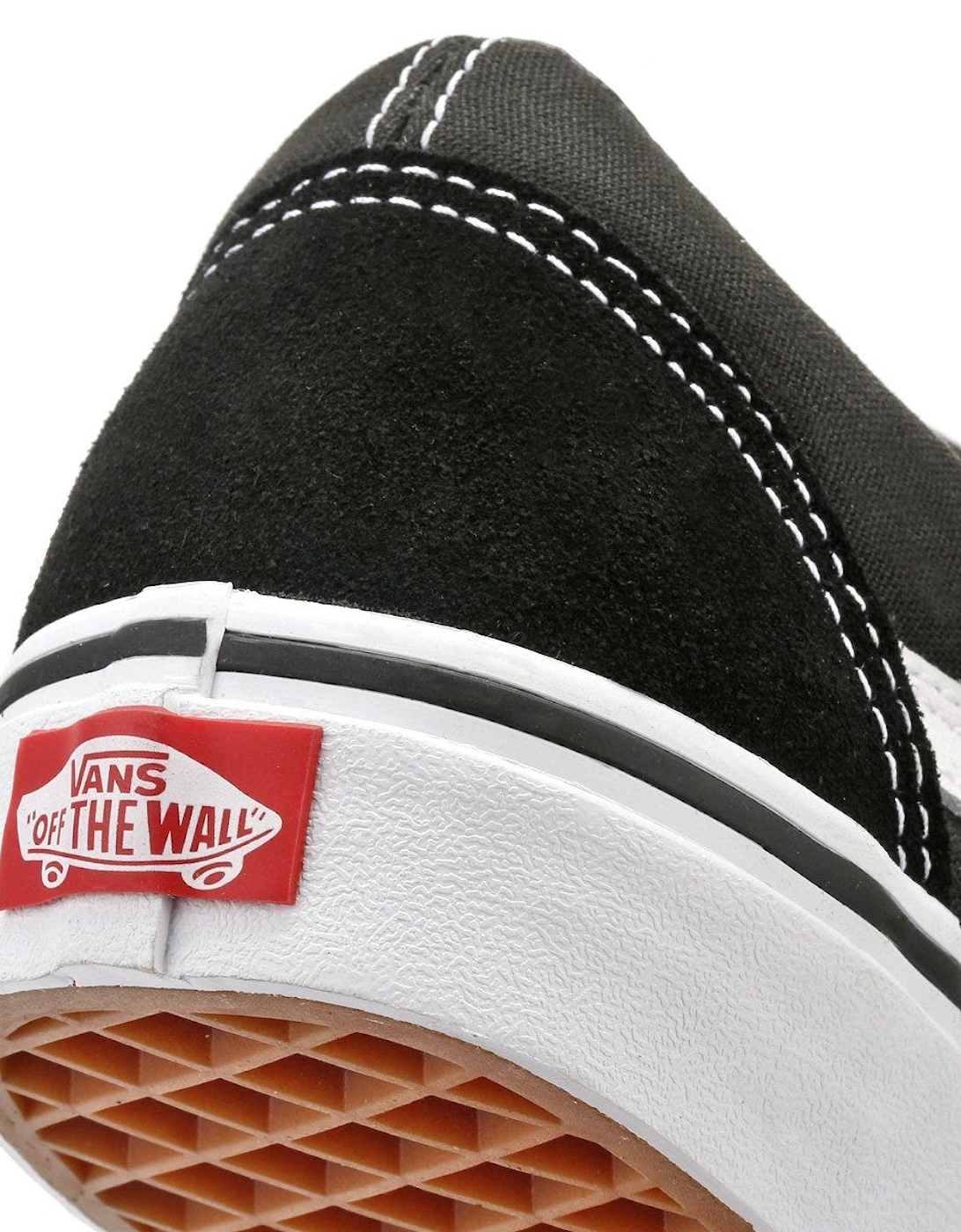 Womens Black / White Canvas Trainers