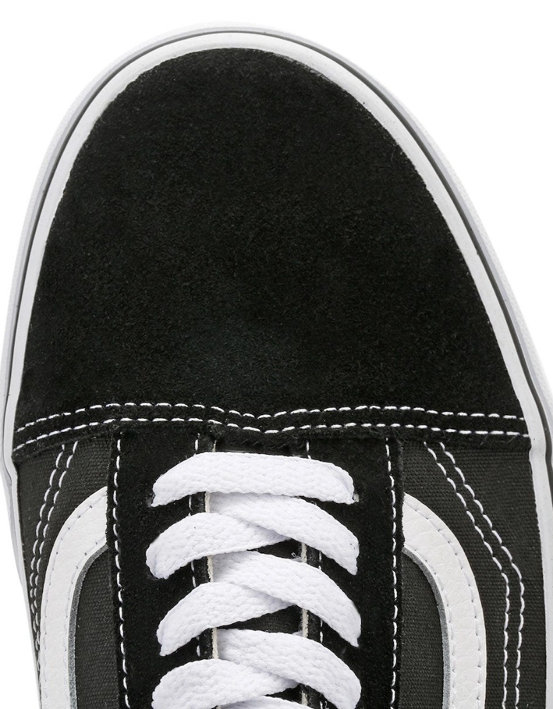 Mens Black / White Canvas Trainers