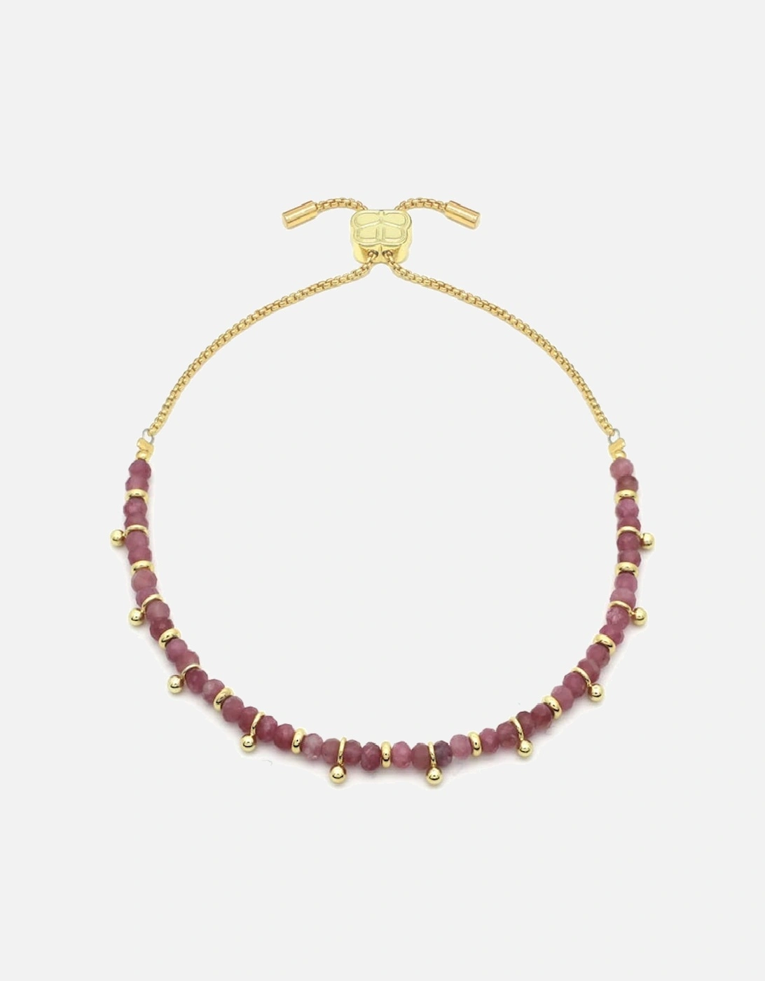 Mystical Pink Tourmaline Gold Bracelet, 2 of 1