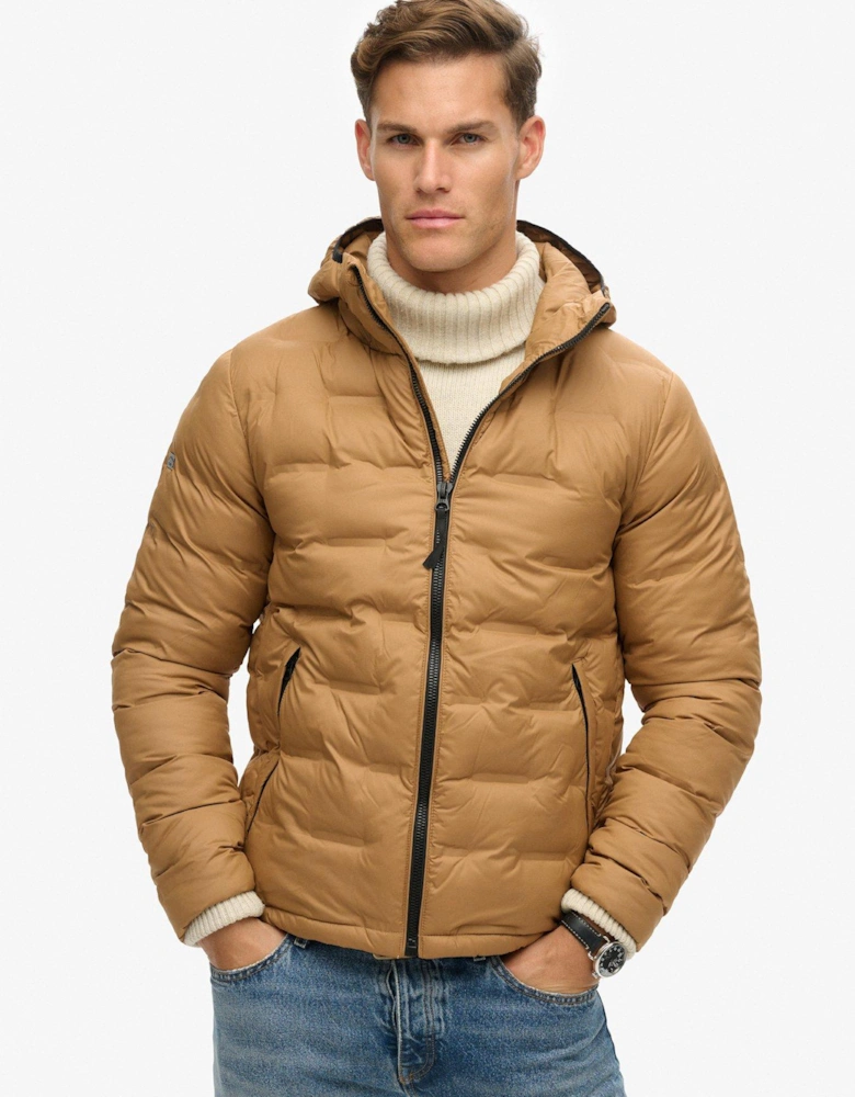 Studios Quilted Padded Jacket - Light Brown